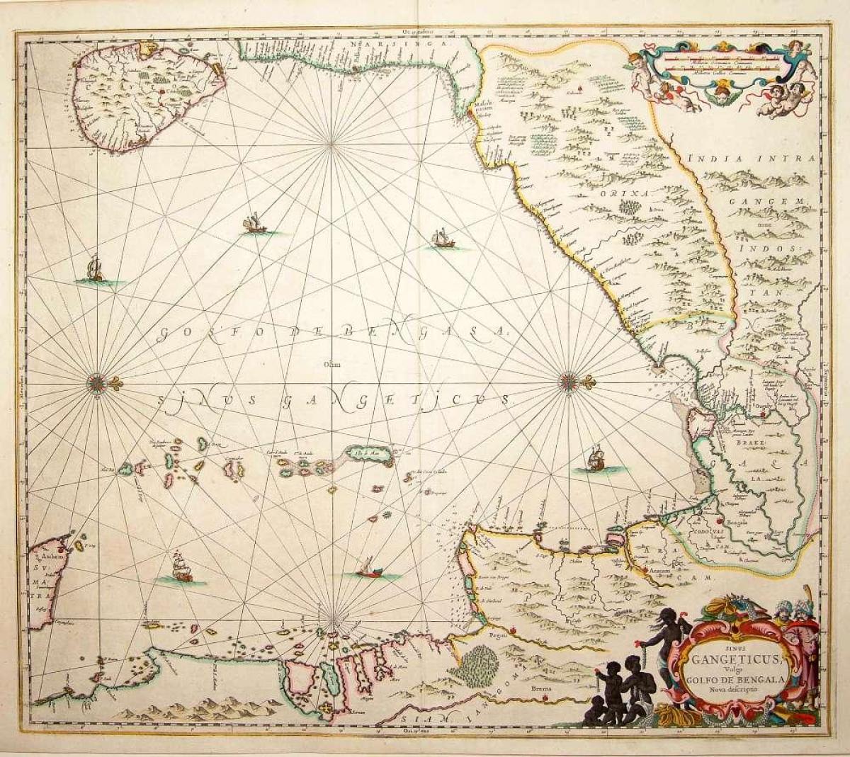 stari Šri Lanka zemljevid